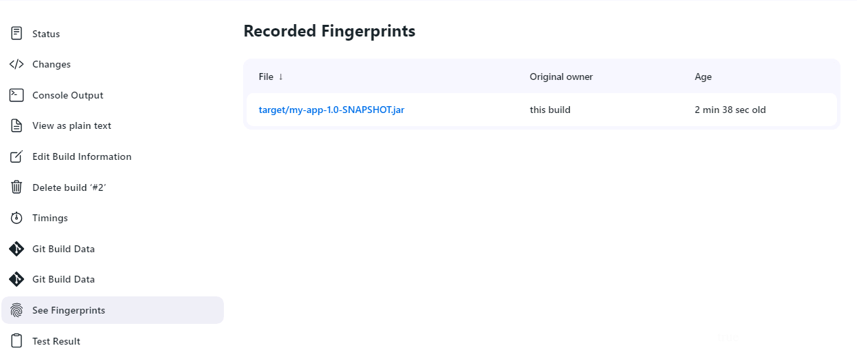 Figure 1. List of fingerprinted files