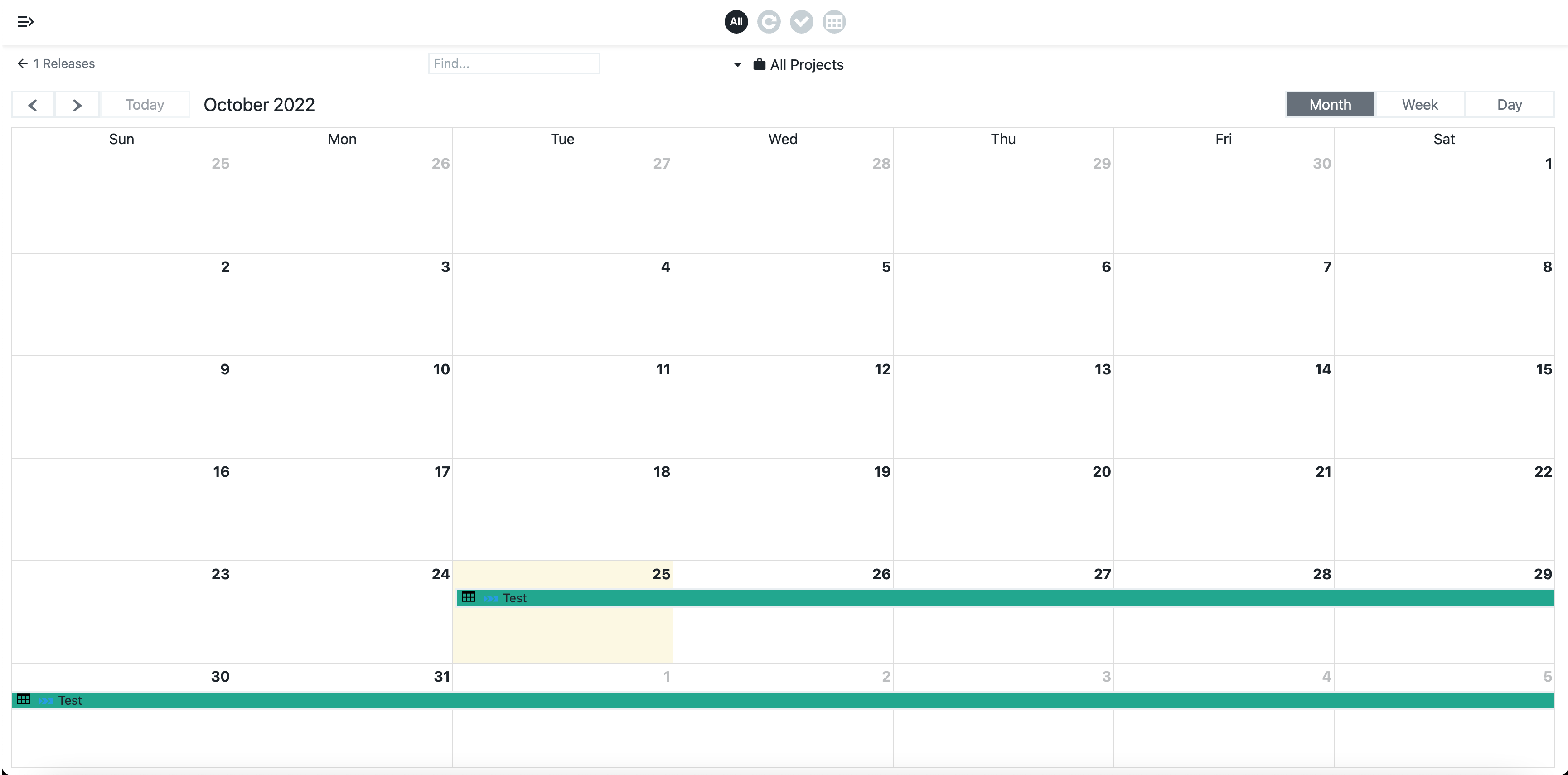 release calendar example