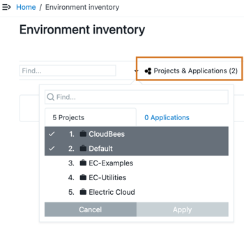 Multiple projects