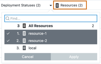 All Deployment Statuses