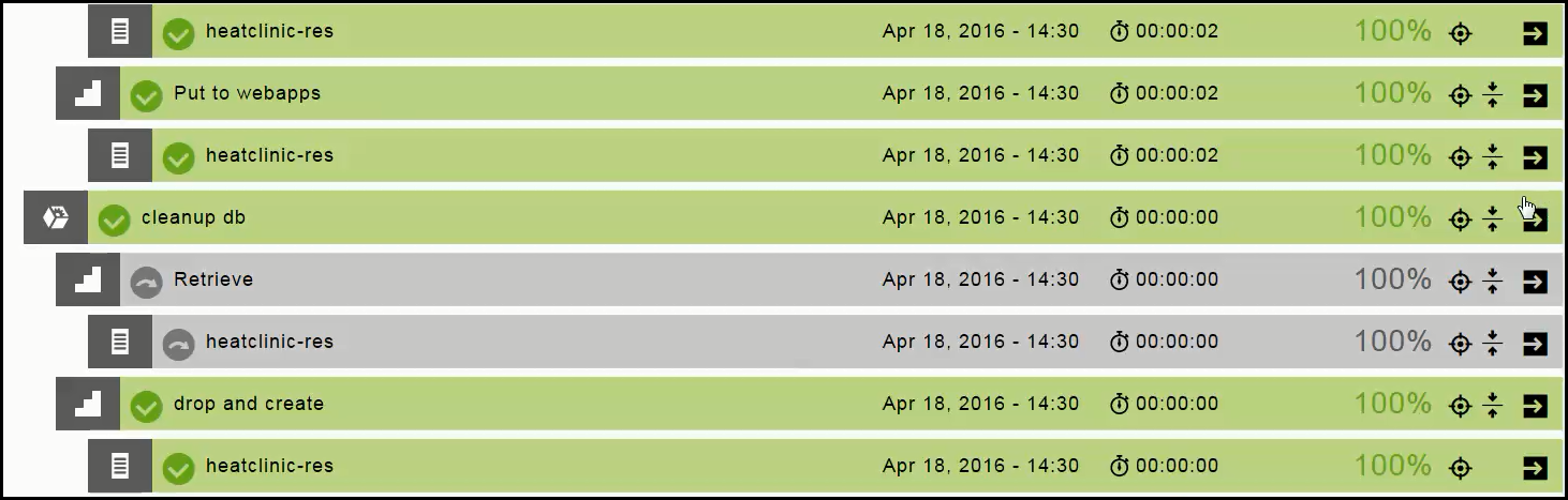 job details real time progress