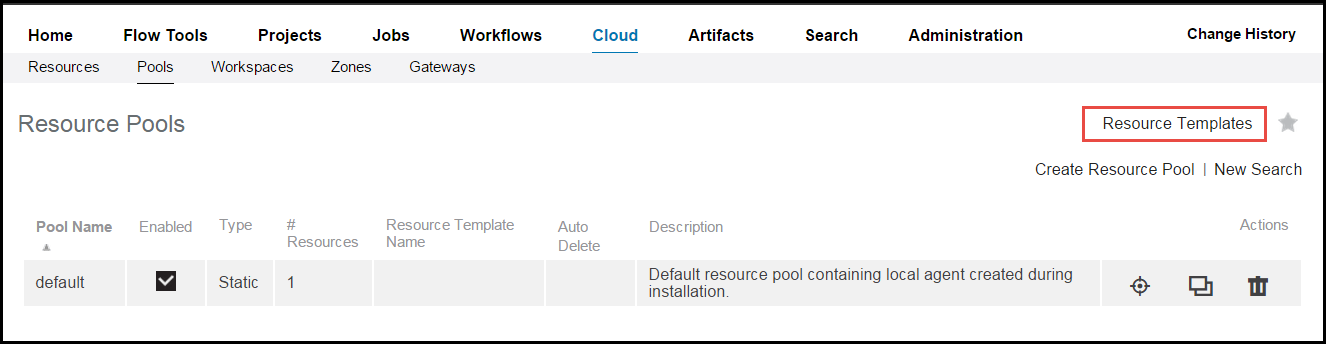 resource template cloud pools
