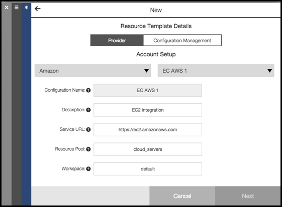 resource template cloud providers