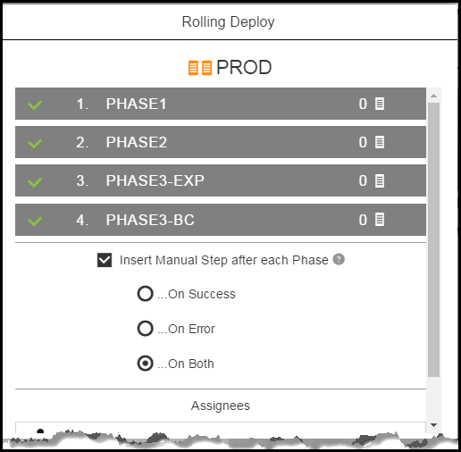 rolling deploy manual step