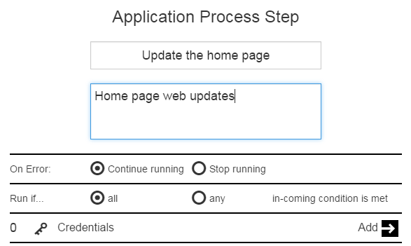 application process step