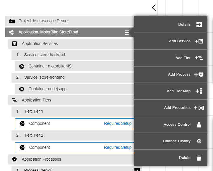 Expanded popover menu