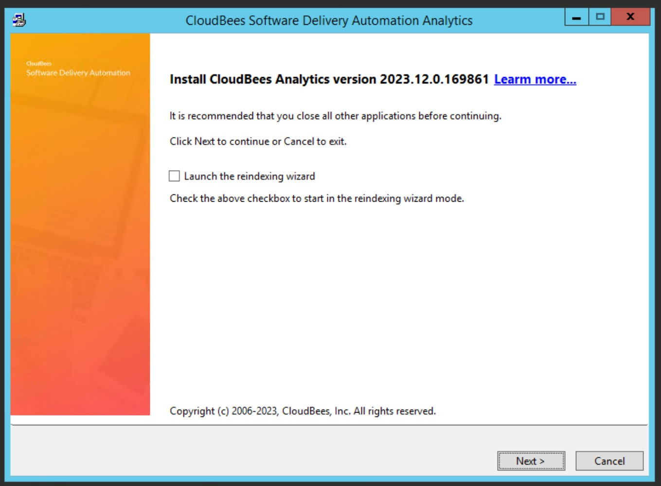 CloudBees Analytics installer GUI