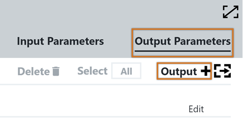 Add an output parameter