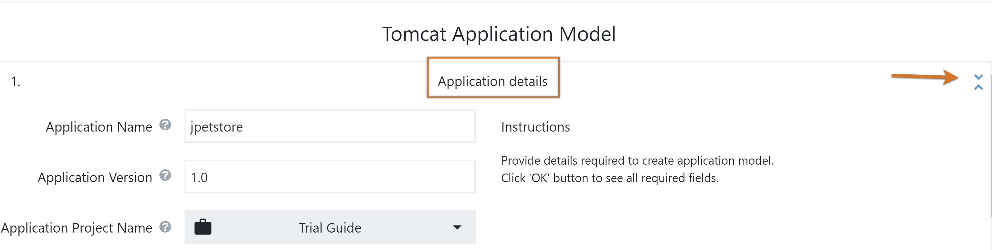 Tomcat Application details