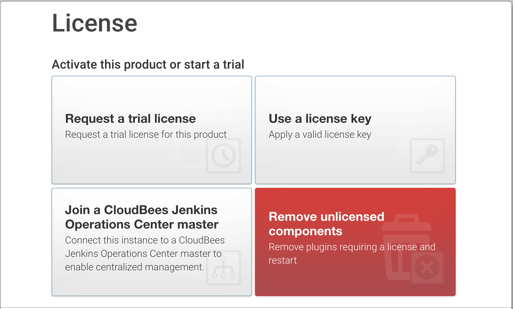 remove unlicensed components