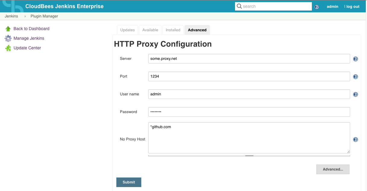 http proxy no proxy hosts