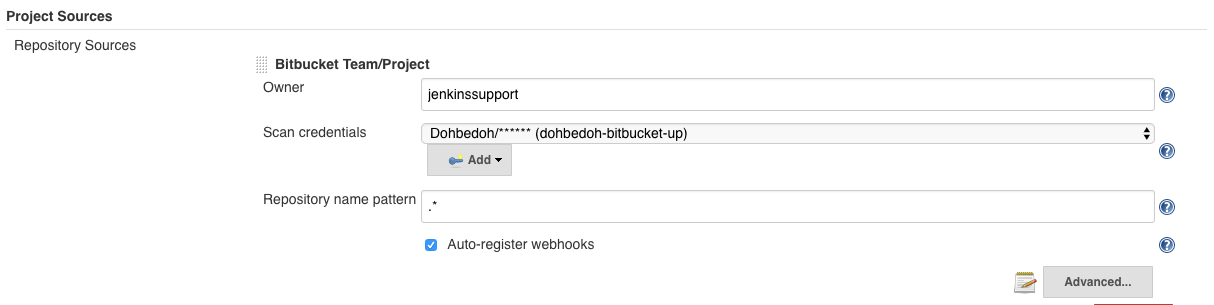 bitbucket cloud team project