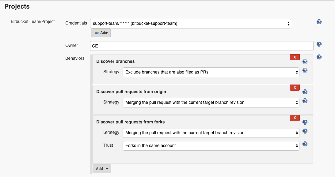 bitbucket server team project 2.3.0