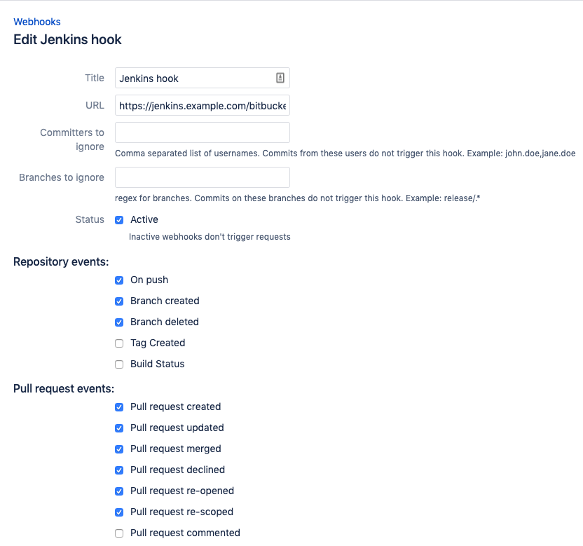 bitbucket server webhook plugin add