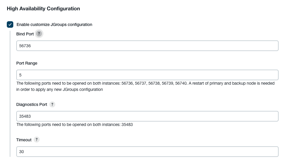 Enable customize JGroups configuration