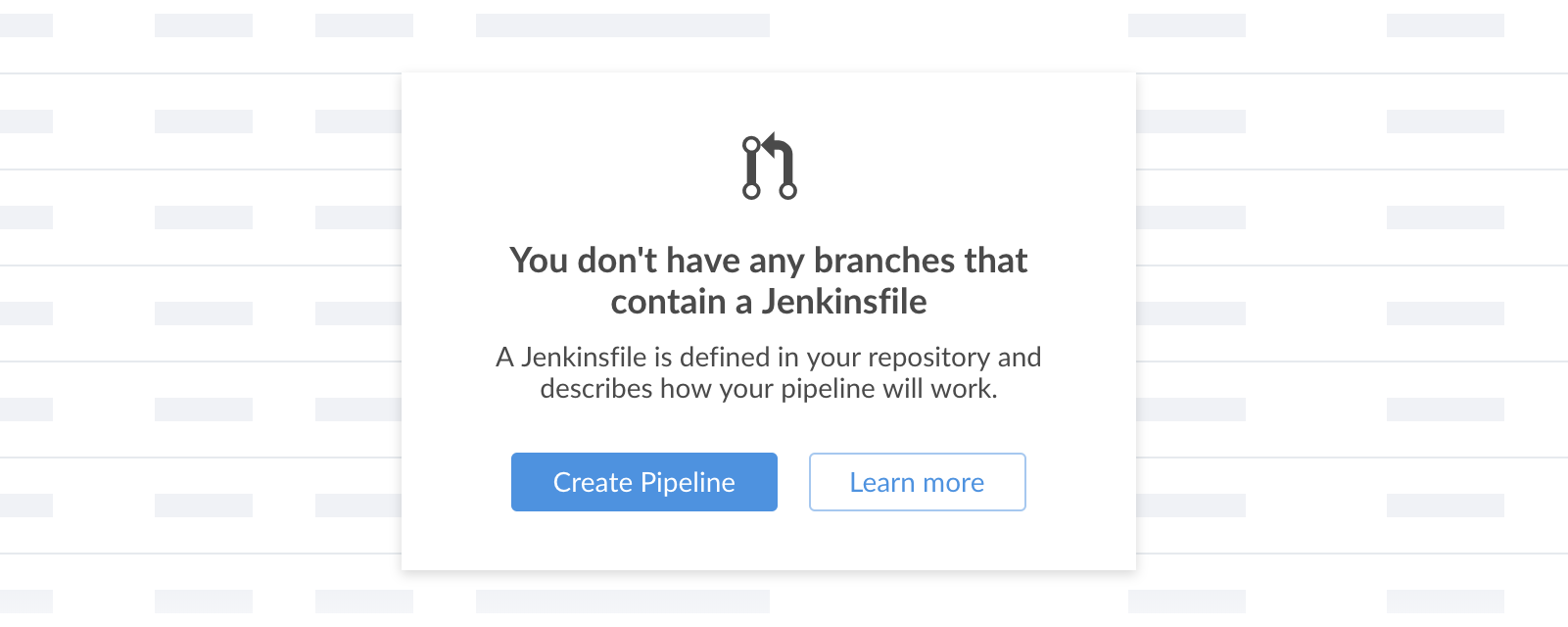 Pipeline creation - creating a Jenkinsfile prompt