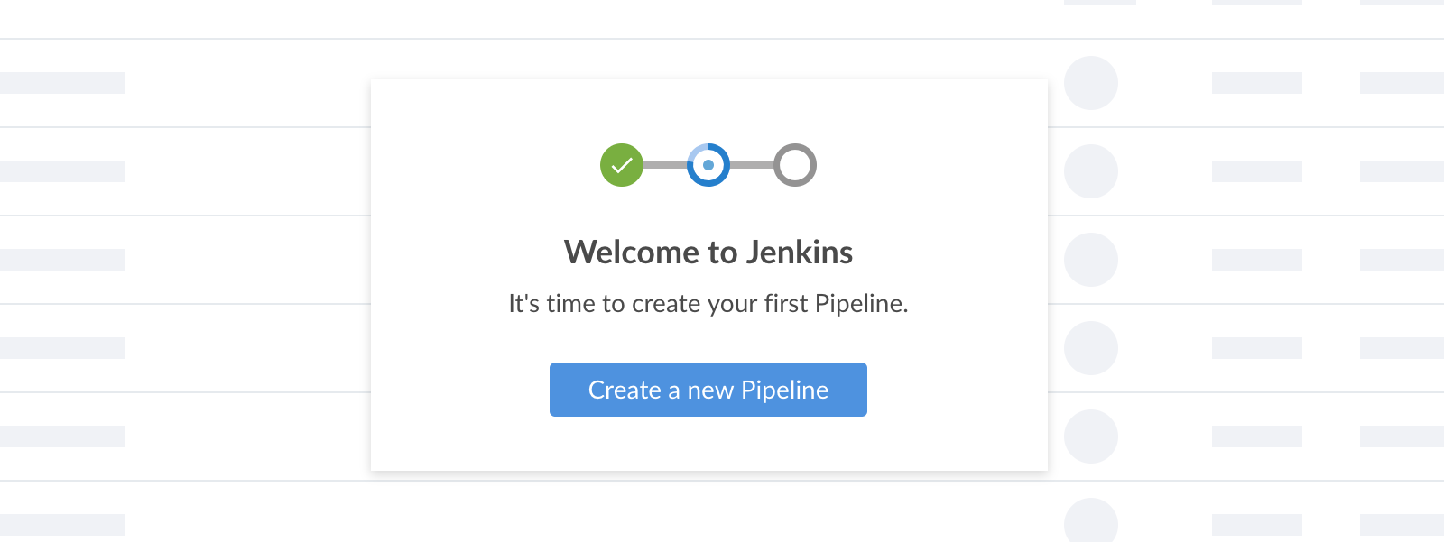 Welcome to Jenkins - create Pipeline