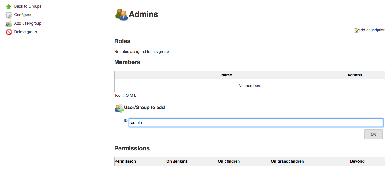 manage groups add ext group