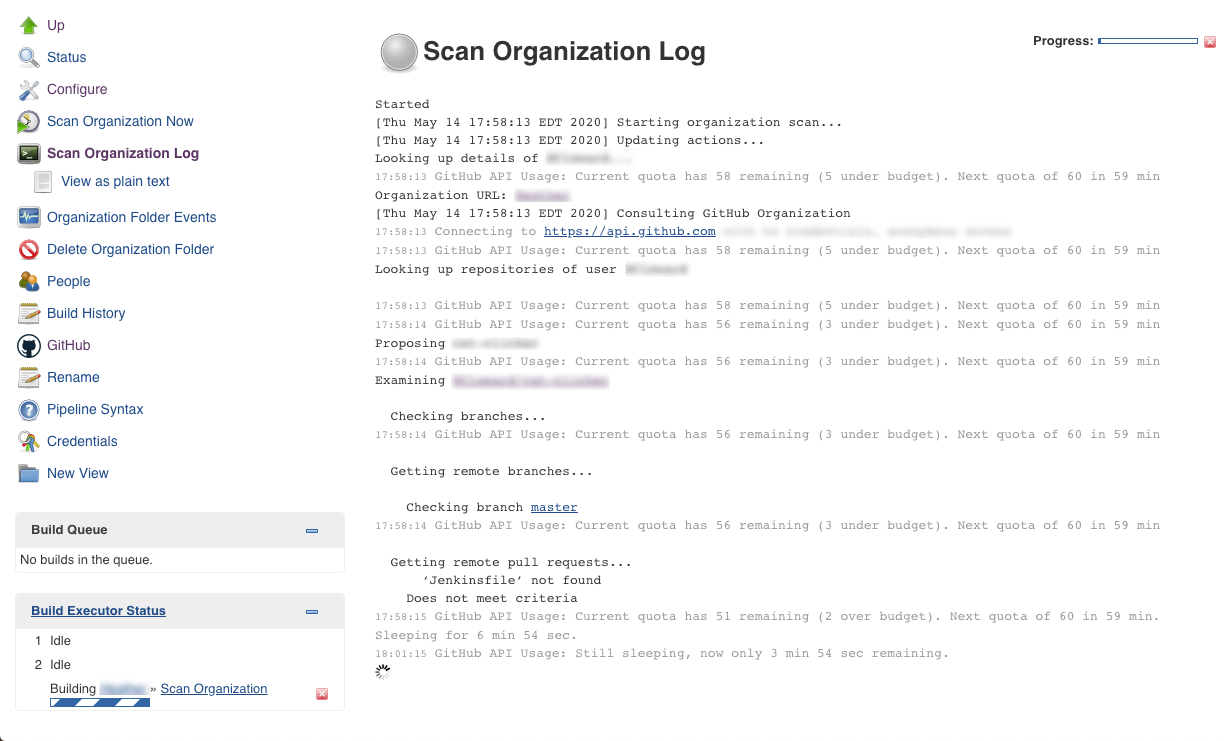 scan org log