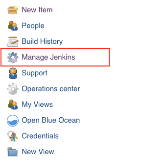 master manage jenkins