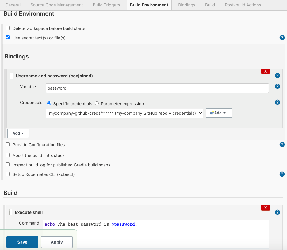 Injecting username and password (conjoined)