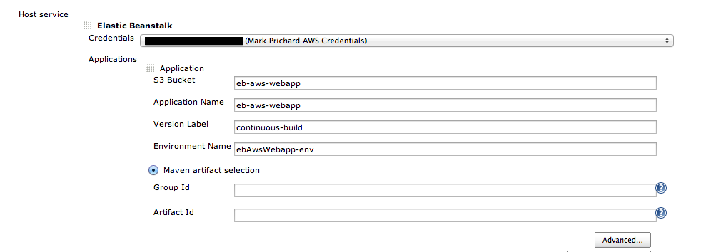 configure aws elastic beanstalk