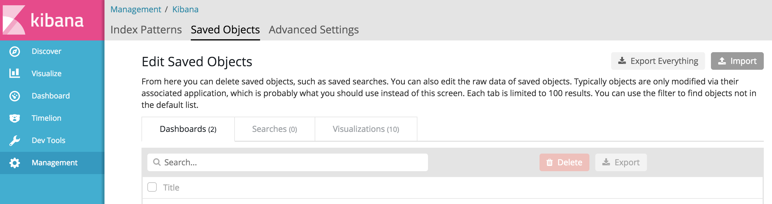 Figure 16. kibana-import