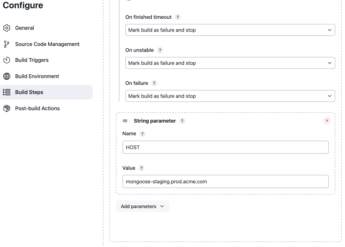 job parameters 2