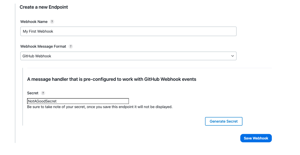 example github webhook