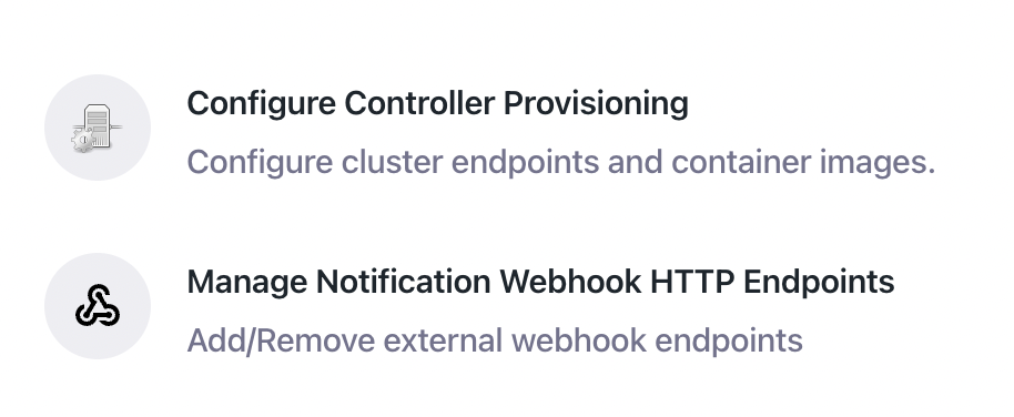 external endpoints config