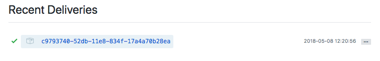 github recent deliveries