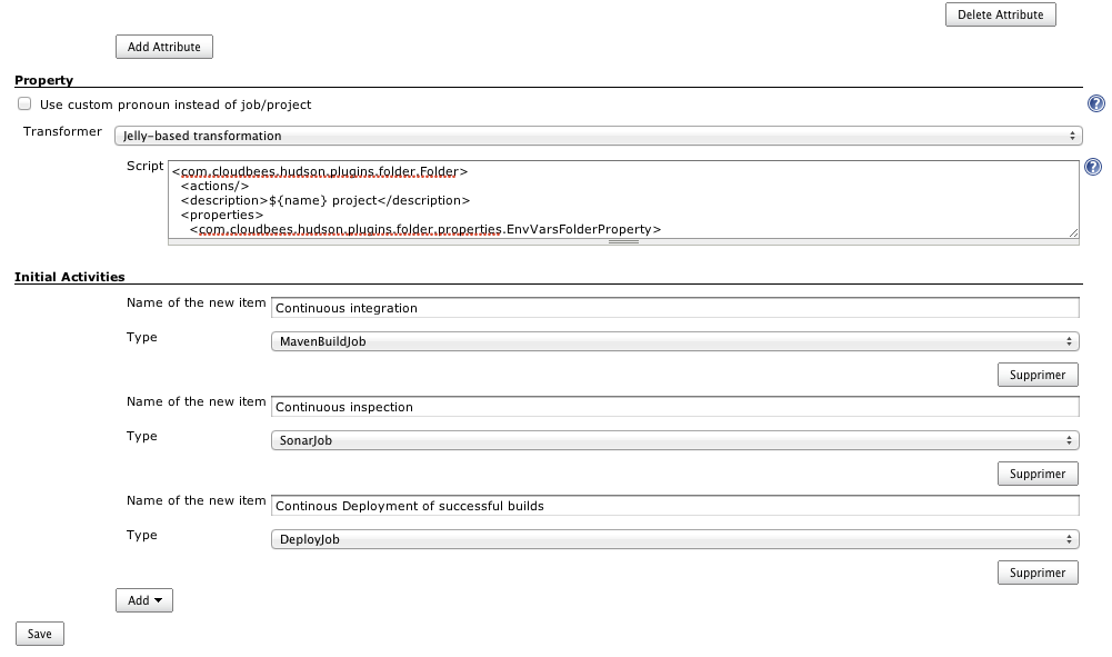 Figure 18. Folder Templates