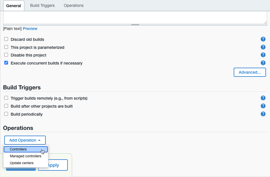 Figure 1. Creating a new cluster operation