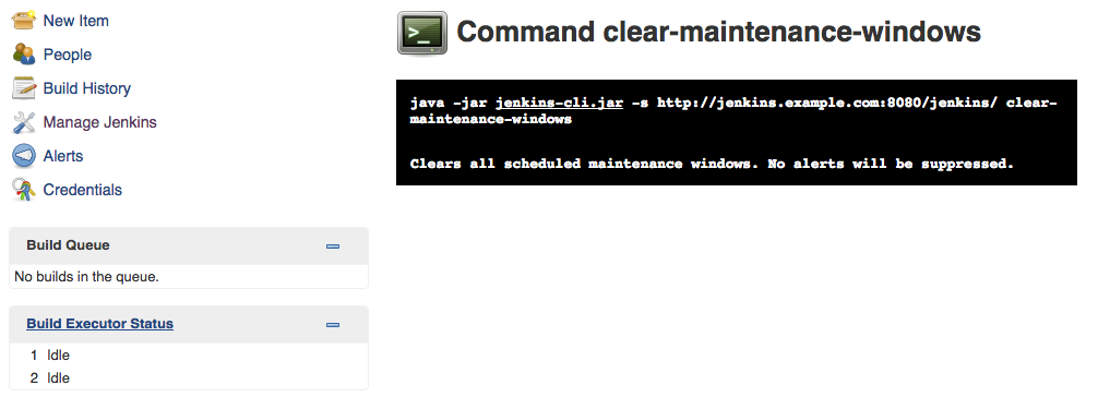 clear maintenance windows cli