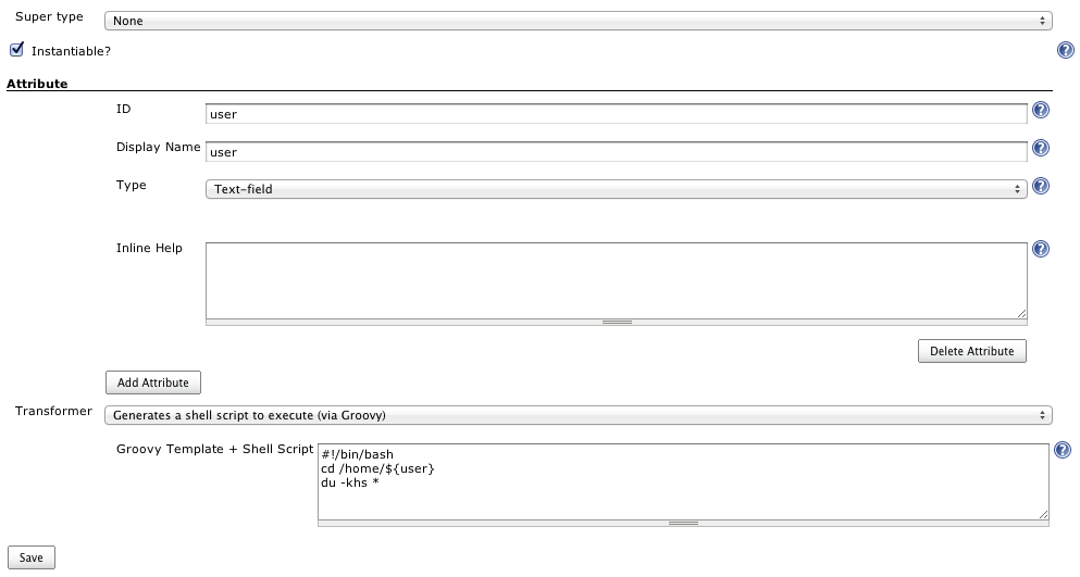 Figure 12. Generate Shell Script via Jelly/Groovy