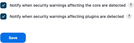 CAP Security warnings