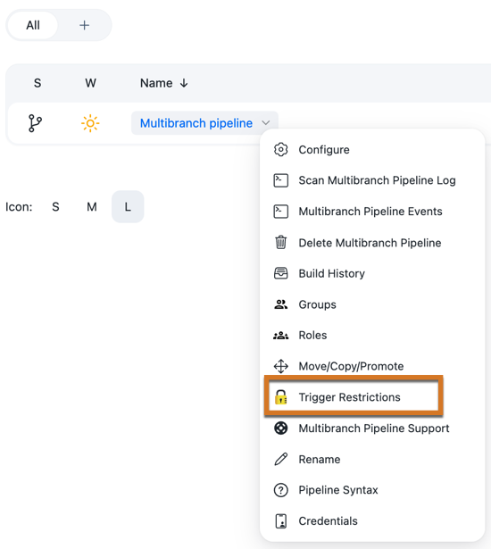 trigger restrictions highlighted