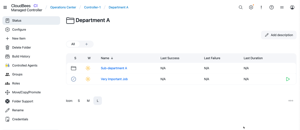 Figure 3. Sample Taxonomy with Folders plugin folder sub department