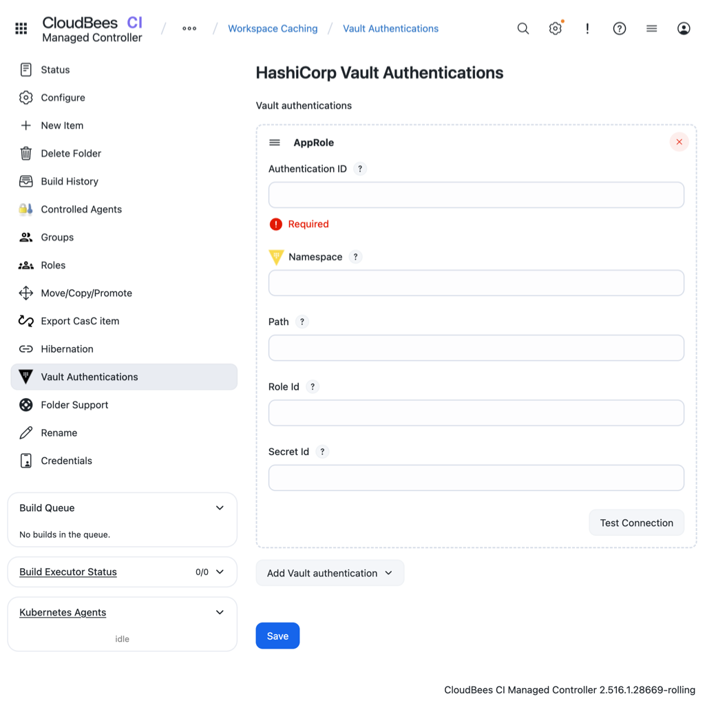 Add folder vault authentication