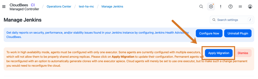 Multi-executor administrative monitor