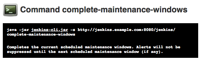 complete maintenance windows cli