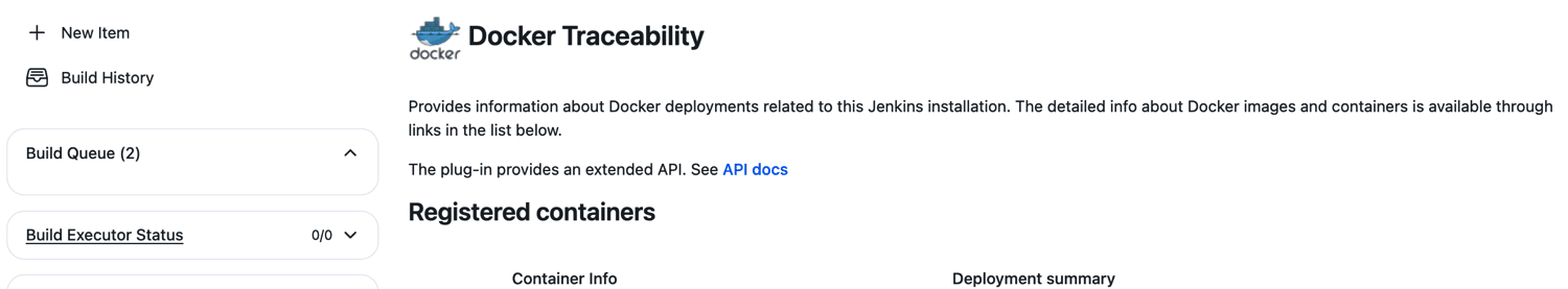 Docker Traceability root page