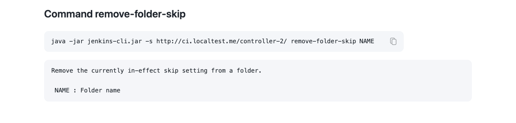 Figure 14. Command remove-folder-skip Command remove-folder-skip