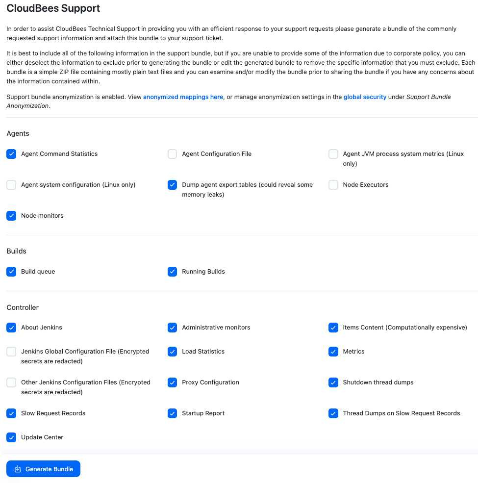 Generate bundle