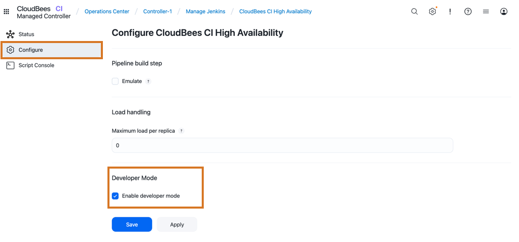 Figure 1. Enable developer mode Enable developer mode