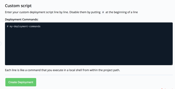 Custom Script Deployment on CloudBees CodeShip Basic