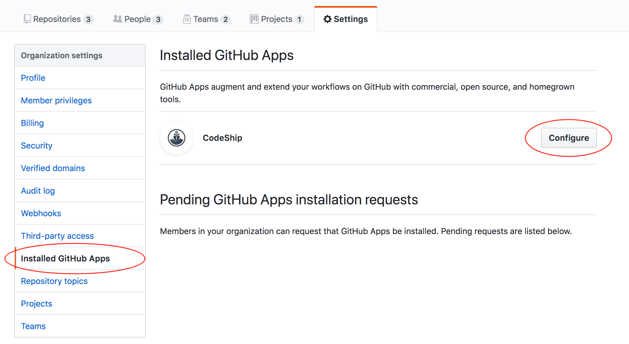 Github Apps Configuration