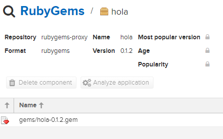 RubyGems artifact in Nexus 3
