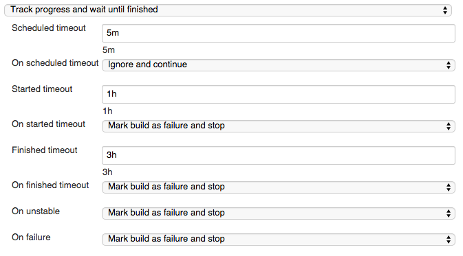 blocking mode track progress
