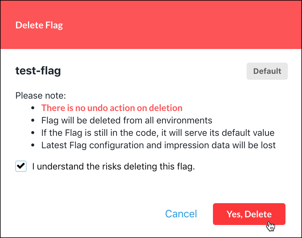 Deleting feature flags